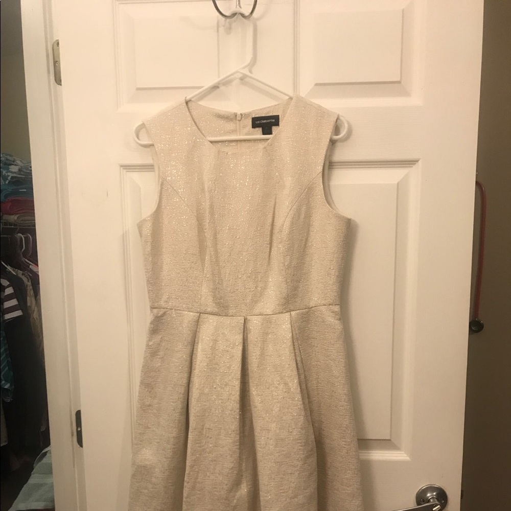 Glittery Ivory Holiday Dress